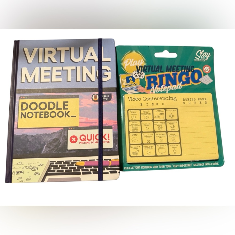 Boxer Gifts Set Virtual Meetings Doddle Notebook Virtual Meeting Bingo Novelty